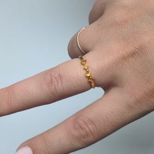 Linjer Isle Ring in Citrine